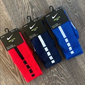Nike Elite Crew Socks Bundle of 3 Last Set!!!!